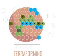 Terraforming Mars 16 Bit Mars Terraformed Board Game Tabletop Gaming Premium T-Shirt