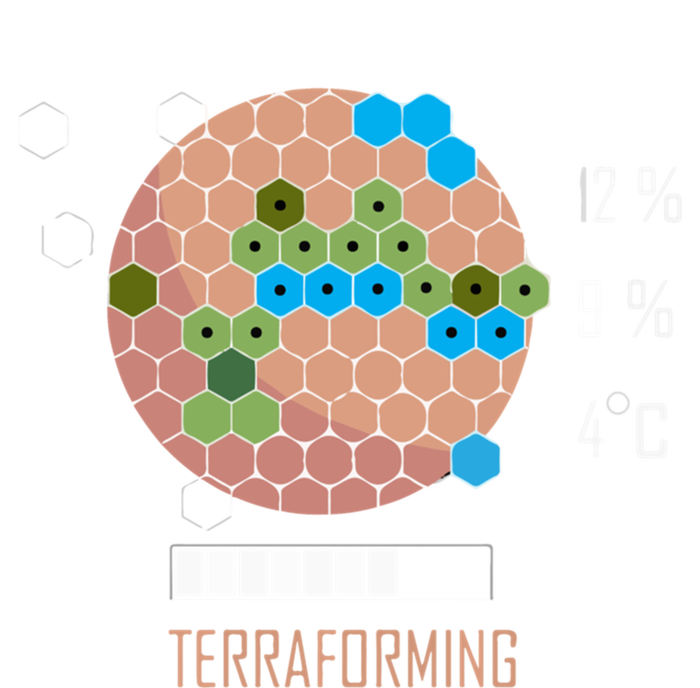 Terraforming Mars 16 Bit Mars Terraformed Board Game Tabletop Gaming Premium T-Shirt