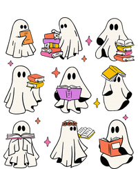 Vintage Halloween Ghost Book Lover Teacher T-Shirt