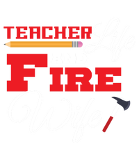 Teacher Life And Fire Wife Fire Family Birthday Gift Meaningful Gift Tie Dye Hoodie