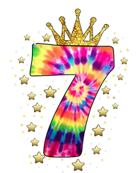 Vibrant Tie Dye 7th Birthday Celebration for a 7 YearOld Women's Fleece Hoodie