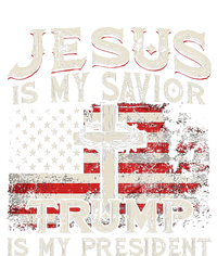 Jesus Is My Savior Trump Is My President Trump 2024 USA Flag T-Shirt