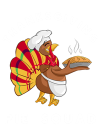 Thanksgiving Pie Squad Cartoon Turkey Holding Baked Goods Gift Magnet