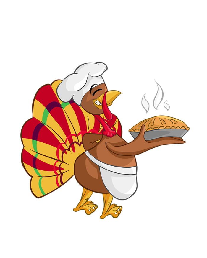 Thanksgiving Pie Squad Cartoon Turkey Holding Baked Goods Gift Magnet