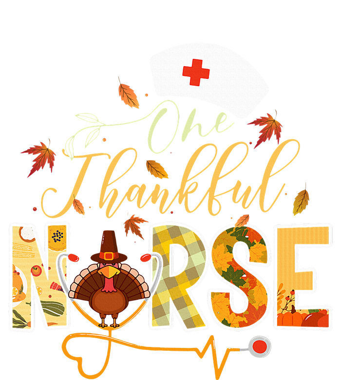 One Thankful Nurse Thanksgiving Turkey Day Nurse Gift Full Zip Hoodie