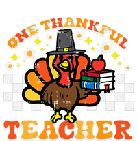 One Thankful Teacher Books Turkey Thanksgiving T-Shirt