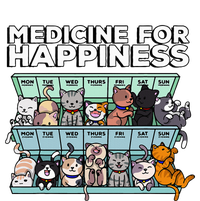 My Medicine For Happiness Called Cats every day T-Shirt