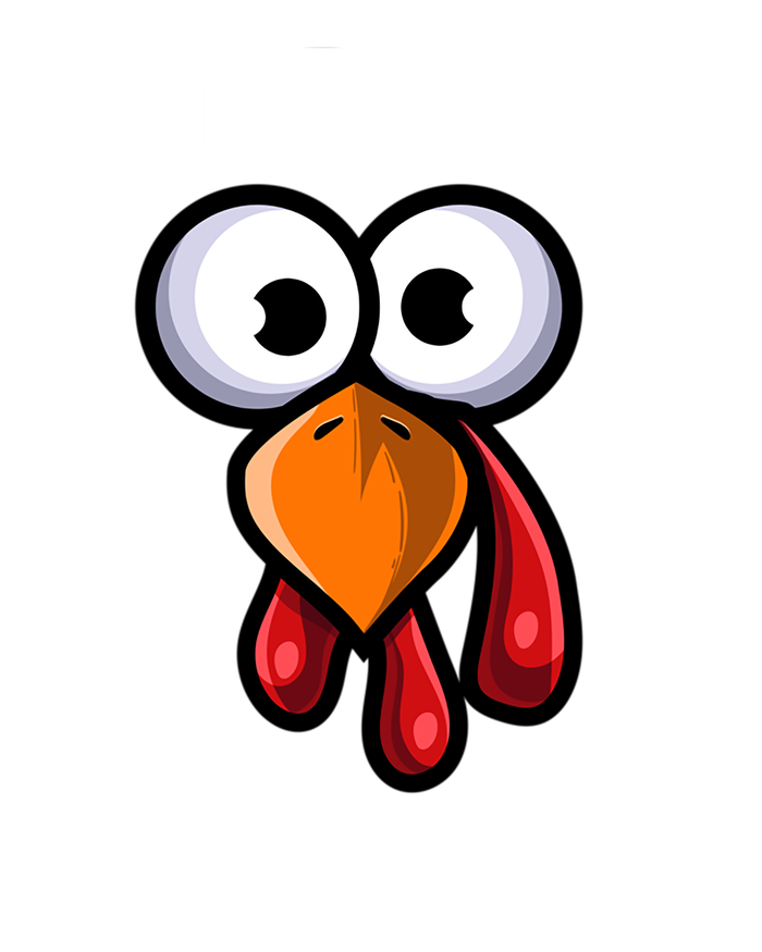 Trot Squad Thanksgiving Day Funny Turkey Face Running Funny Gift T-Shirt