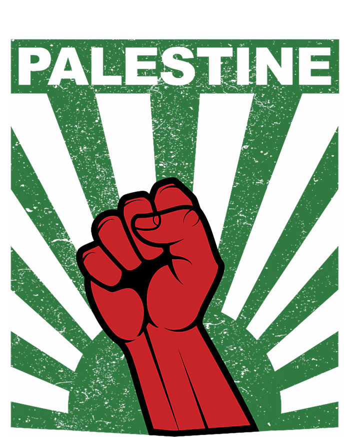 Free Palestine | Propaganda Style Palestine Fist T-Shirt