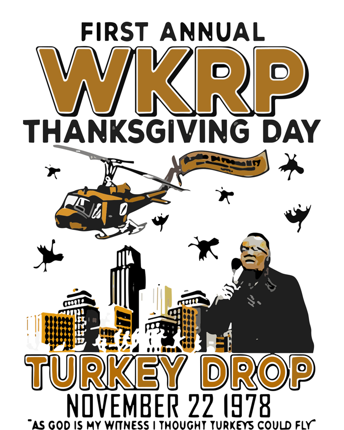 First Annual Wkrp Thanksgiving Day Turkey Drop T-Shirt