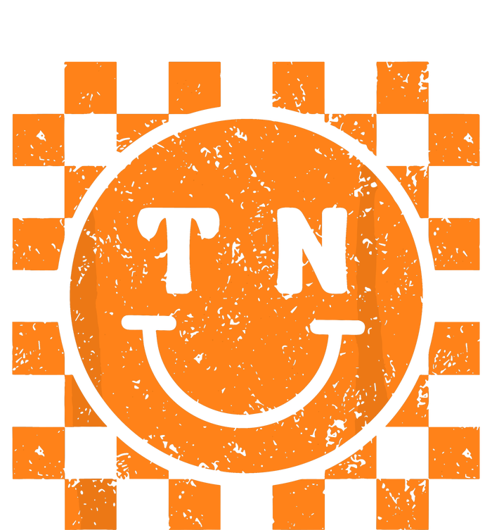 Tennessee Checkered Happy Face Football Season Game Day T-Shirt