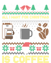 All I Want For Christmas Is Coffee Barista Ugly Sweater Cute Gift T-Shirt