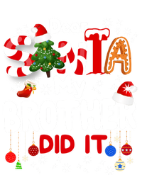 Dear Santa My Brother Did It Funny Christmas Gifts Boy Women's Tri-Blend 3/4-Sleeve Raglan Shirt