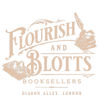 Flourish Blotts Bookish Hp Wizard T-Shirt