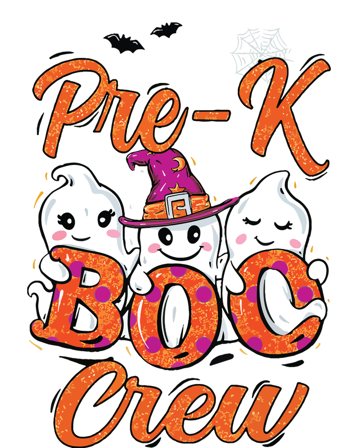 Pre K Boo Crew Cute Ghost Funny Halloween Teacher Student Yupoong Adult 5-Panel Trucker Hat