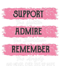 Breast Cancer Support Admire Honor Breast Cancer Awareness Women's Tri-Blend 3/4-Sleeve Raglan Shirt