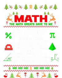 Twelve Days Of Math Teacher Students Ugly Sweater Christmas Gift Full-Length Apron With Pockets