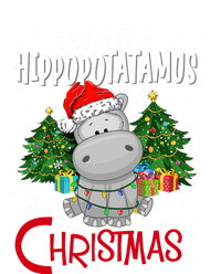 I Want A Hippopotamus For Christmas Santa Hat Fun Xmas Hippo Gift Sustainable Beanie