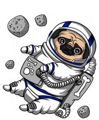 Pug Dog Astronaut Funny Space Cosmic Girl Boy Grommeted Golf Towel