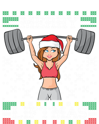 Merry Liftmas Ugly Christmas Sweater Miss Santa Gym Workout Gift Sustainable Knit Beanie