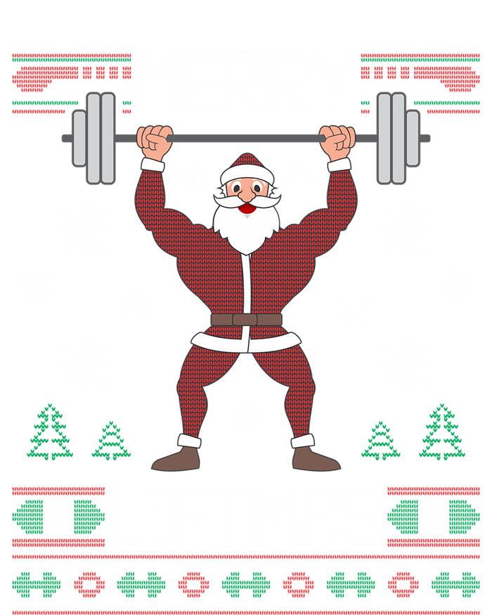 Merry Liftmas Ugly Christmas Sweater Santa Claus Gym Workout Gift Sweatshirt