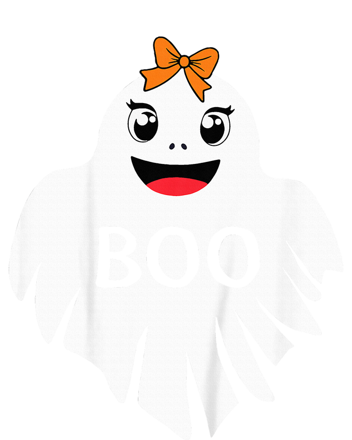 Ghost with Bow Boo Girl Halloween Costume Funny Toddler T-Shirt