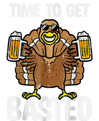 Time To Get Basted Funny Beer Thanksgiving Turkey Tall Sweatshirt