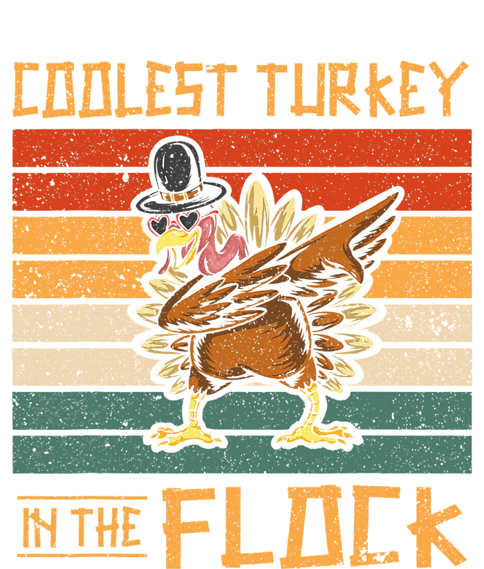 Coolest Turkey in the Flock Funny Thanksgiving Turkey Trot T-Shirt