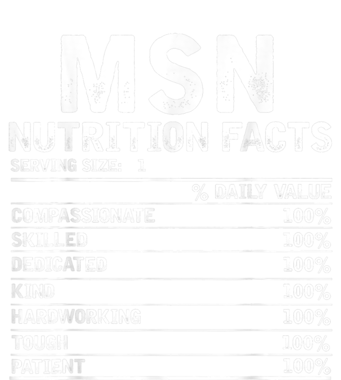 Msn Nurse Nutrition Facts Funny Thanksgiving Christmas T-Shirt