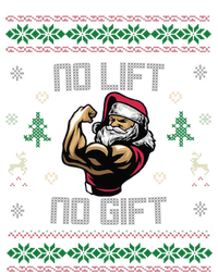 No Lift No Gift Gym Powerlifting Ugly Christmas Sweater Sant Gift T-Shirt