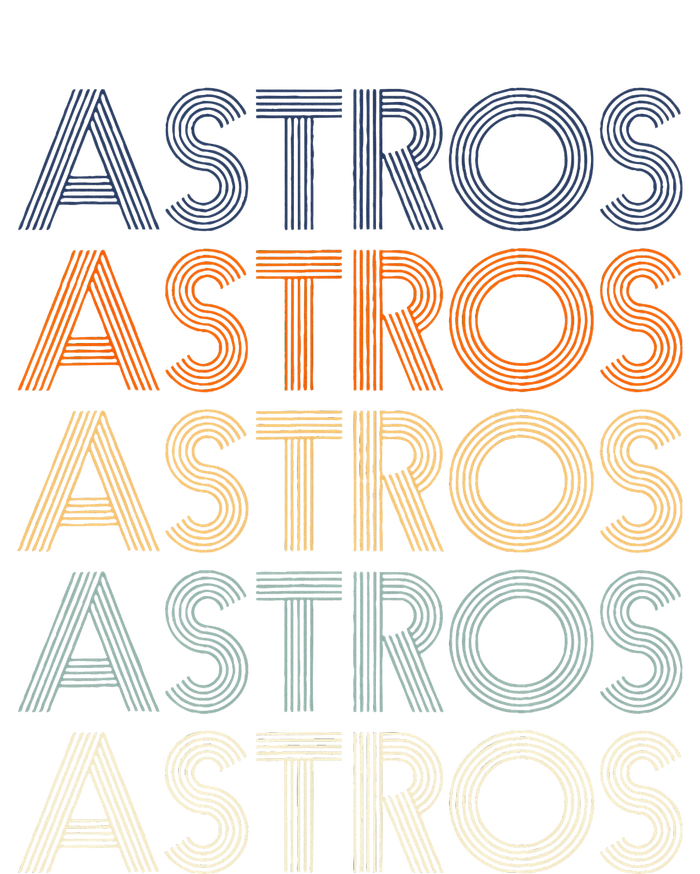 Vintage Astros Retro Style 70s 80s First Name Poster