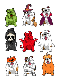 Bulldogs Dog Halloween Funny Bulldogs Costume Ghost Monster Hooded Wearable Blanket