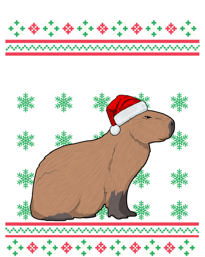 Ok I Pull Up Capybara Ugly Christmas Sweater Internet Meme Gift Ceramic Bell Ornament