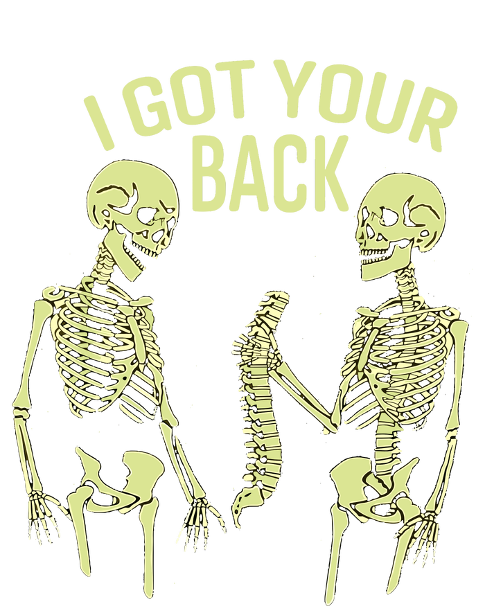 I Got Your Back Halloween Skeleton Skull Sarcastic Tie-Dye Long Sleeve Shirt