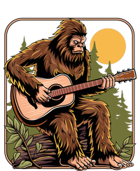 Retro Bigfoot Sasquatch Playing Acoustic Guitar Guitarist 16 in Basic Backpack