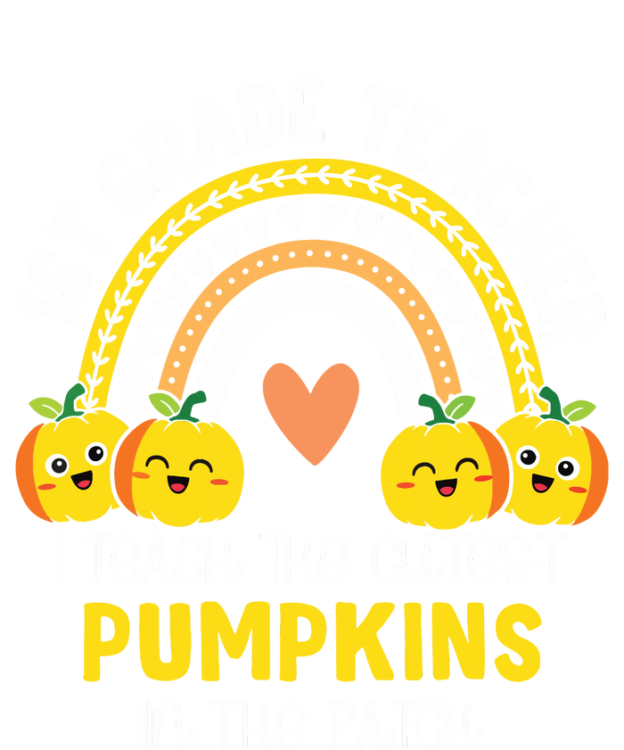 I Teach The Cutest Pumpkins In The Patch 1st Grade Teacher USA-Made Doggie Bandana