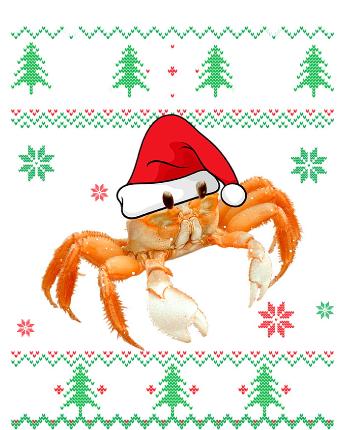 Ugly Sweater Christmas Crab Lover Santa Hat Animals Funny Gift T-Shirt