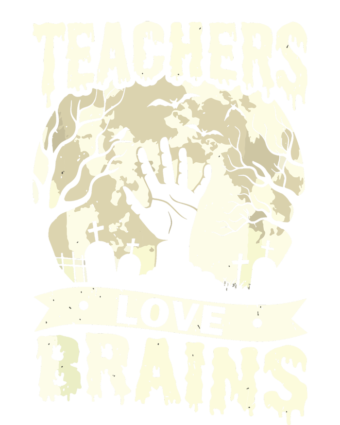 Teachers Love Brains Halloween Costume Boo Trick Teach Funny High Crown Mesh Back Trucker Hat