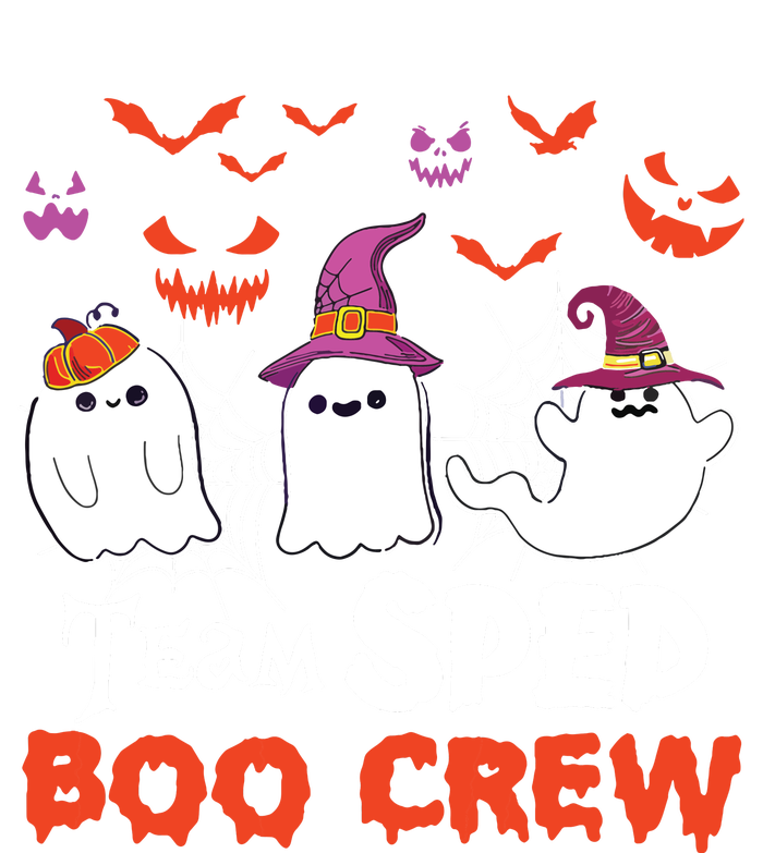 Team Sped Boo Crew Cute Ghost Halloween Costume Teacher Women's Perfect Tri Rocker Tank