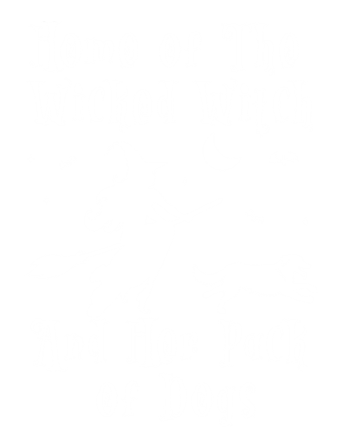 Home Of The Wicked Witch And Her Pack Of Dog Funny Halloween Gift Full-Length Apron With Pockets