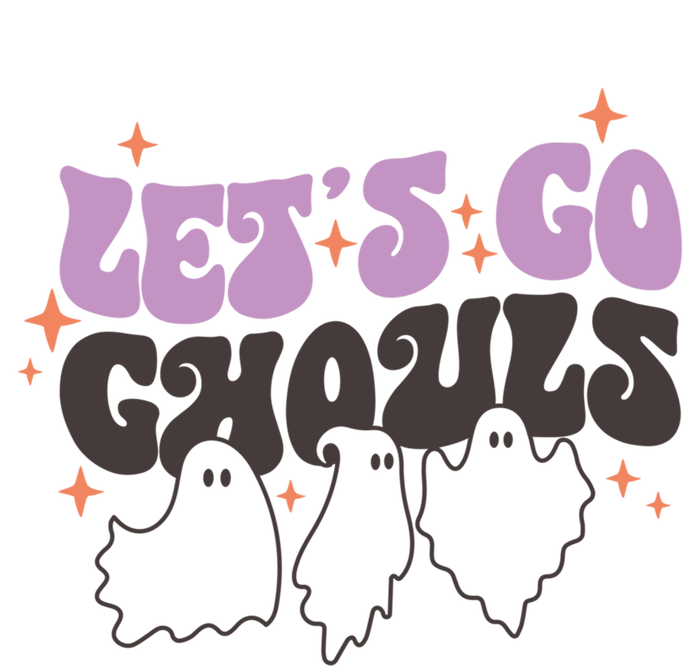 LetS Go Ghouls Cute Ghost Retro Groovy Halloween Great Gift T-Shirt