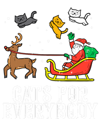 Cats For Everybody Christmas Cat Funny Xmas Santa Gift Ladies Long Sleeve Shirt