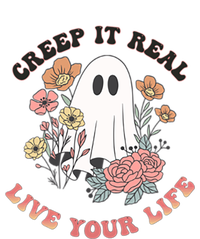 Creep It Real Live Your Life Cute Ghost Peace Love Halloween Gift T-Shirt