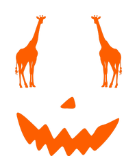 Pumpkin Giraffe Halloween Coaster