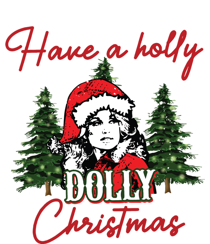 Have A Holly Dolly Christmas Retro Western Xmas T-Shirt