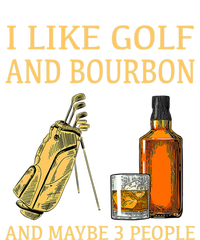 Funny Golf Gift I Like Golf And Bourbon And Maybe 3 People Ceramic Bell Ornament