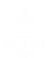 Keep Calm And Research On Genealogy Funny Gift Stripe Pom Pom Beanie