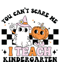 You Cant Scare Me I Teach Kindergarten Retro Halloween Ghost Yupoong Adult 5-Panel Trucker Hat