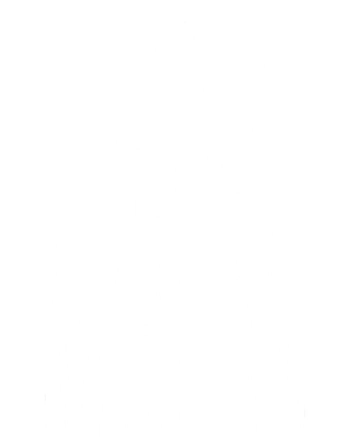 Omg Im Like Literally Dead Lazy Halloween Costume Skeleton Gift T-Shirt