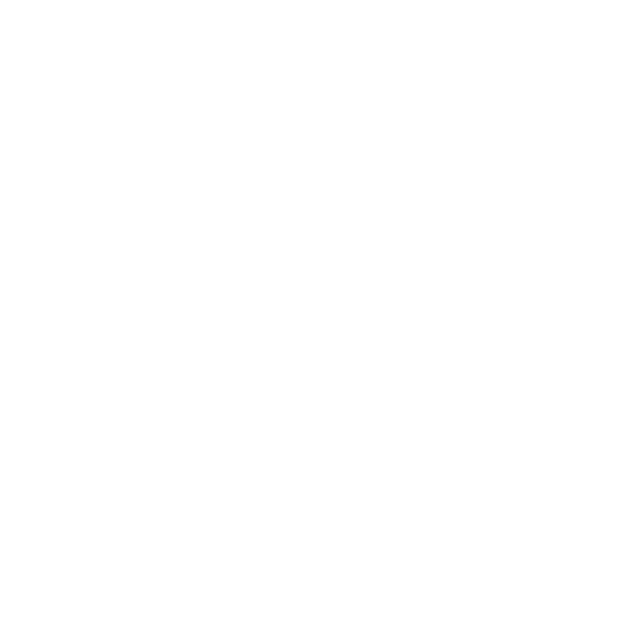 Pretend IM A Ghost Funny Lazy Halloween Costume Funny Gift Valucap Bio-Washed Visor